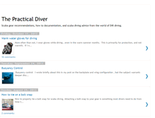 Tablet Screenshot of practicaldiver.com